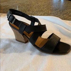 Paul Green Black Lewis Strappy Sandals, size 7 1/2